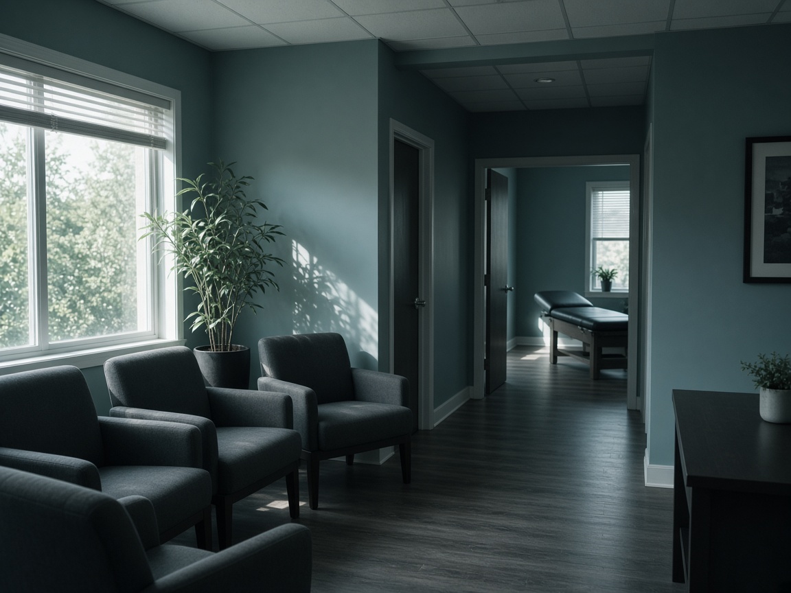Rehab space toward the treatment rooms